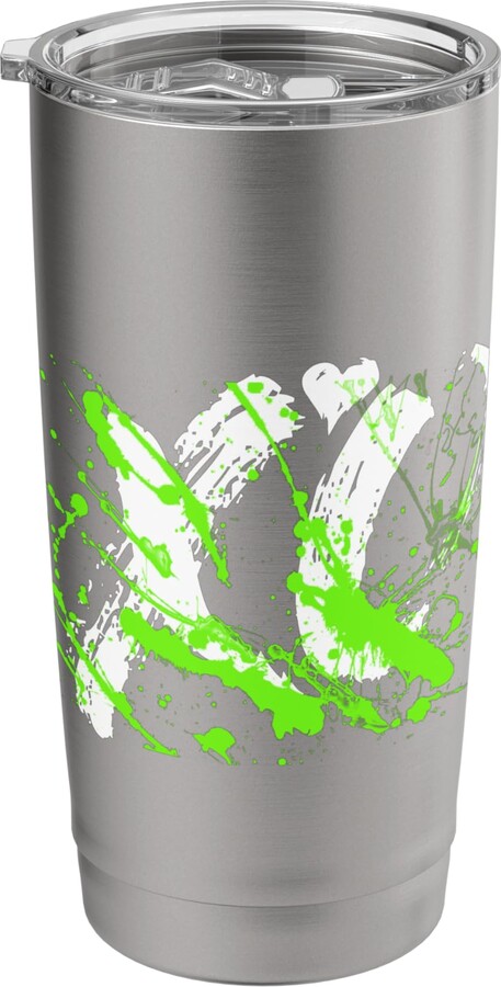 Color Match Green Graphic Tee Green XO Splash Green Graphic Stainless Steel Insulated Tumbler