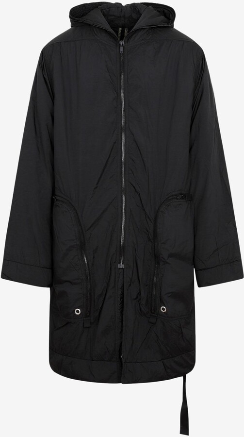 Rick Owens Strobe Long Parka Jacket in Tech Fabric ShopStyle