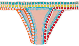 Kiini Luna Crochet-trimmed Bikini Briefs