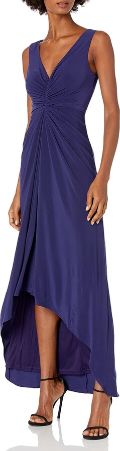Adrianna Papell Blue V Neck Women's Dresses | ShopStyle