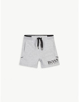 Thumbnail for your product : HUGO BOSS Logo-printed cotton-blend shorts 3-36 months