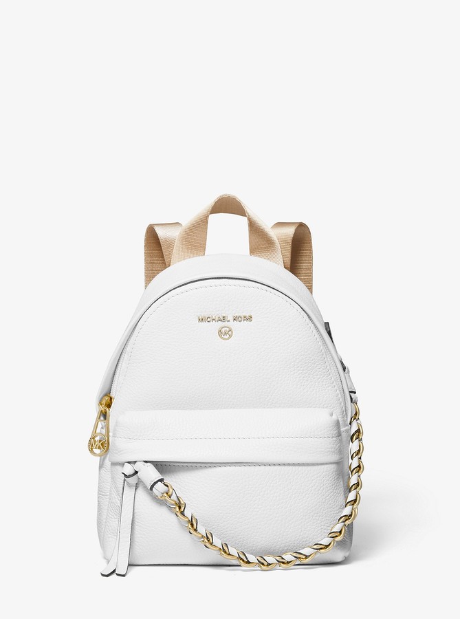 michael kors blue backpack purse