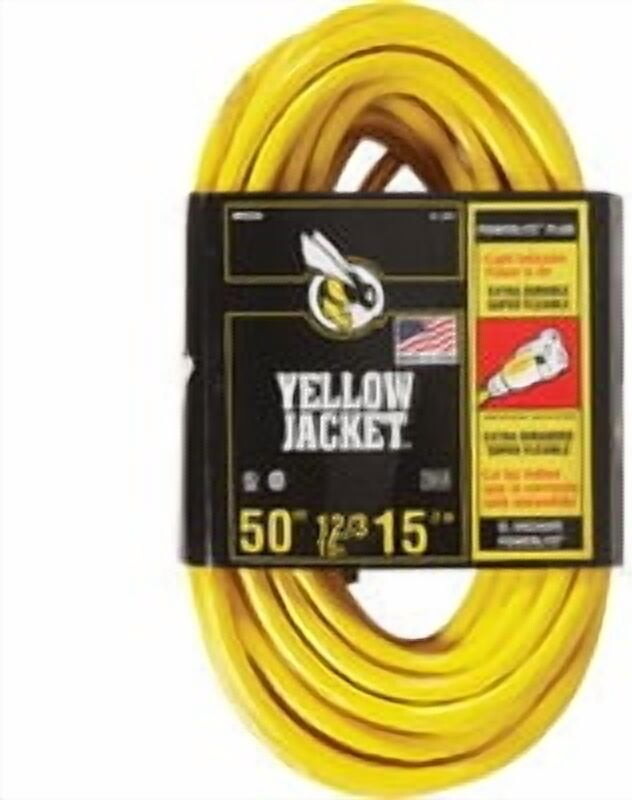 Yellow Jacket 2884 12/3 Heavy-Duty 15-Amp Extension Cord