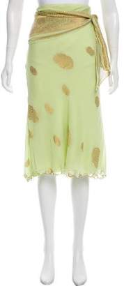 Ralph Lauren Collection Midi Silk Skirt