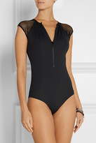 Thumbnail for your product : Melissa Odabash Honolua mesh-trimmed swimsuit