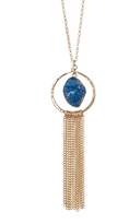 Thumbnail for your product : Melrose and Market Druzy & Chain Fringe Pendant Necklace