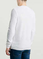 Thumbnail for your product : Topman OFF WHITE TEXTURED Sweater