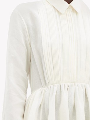 Jil Sander Nouvelle Papier-gauze Shirt Dress - Cream