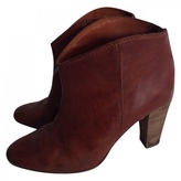 Thumbnail for your product : Isabel Marant Brown Leather Ankle boots