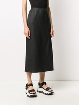 Thumbnail for your product : Chanel Pre Owned Straight-Fit Wrap Midi Skirt