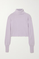 Thumbnail for your product : Reformation + Net Sustain Luisa Cropped Ribbed Recycled Cashmere-blend Turtleneck Sweater