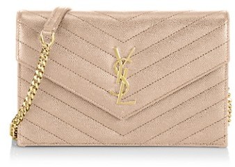 small monogram mattelasse leather chain wallet