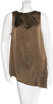 Thumbnail for your product : Helmut Lang Silk-Trimmed Sleeveless Top