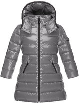 Thumbnail for your product : Moncler Moka Down Puffer Coat, Gray, Size 4-6
