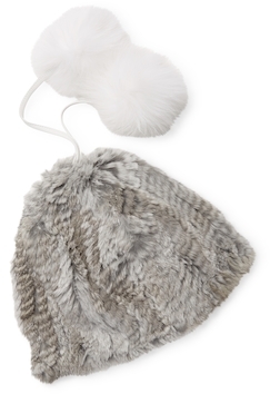 Adrienne Landau Rabbit Fur Hat