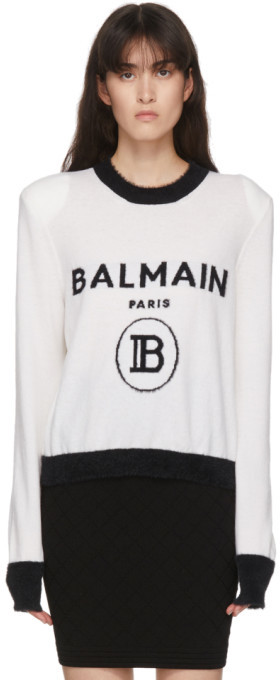 balmain sweater white