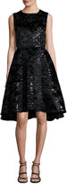 Thumbnail for your product : Co Sleeveless Sequined Jacquard Party Dress, Black