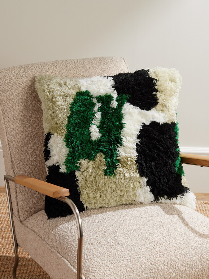 クッション　THE CONRAN SHOP TCS マーロン クッションカバー 50×50 ブルー｜5%point | THE