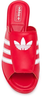 レア☆adidas × Lotta Volkova Trefoil Mules Adidas Originals Lotta Volkova Trefoil Black Red Mule. Size