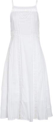 Dolan Bronwyn Cutout Detail White Cotton Midi Dress