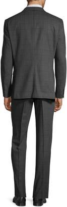 HUGO 2-Piece Wool-Blend Plaid Suit