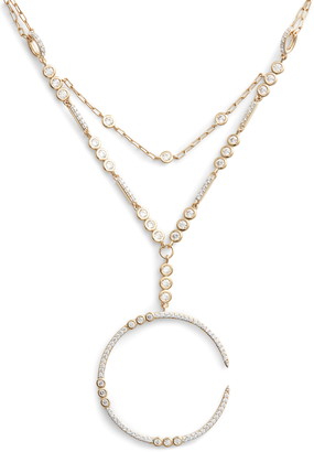 Nadri Cypher Long Pendant Necklace