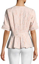 Thumbnail for your product : Badgley Mischka Jacquard Jacket with Bow-Front