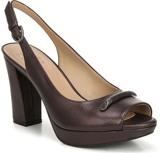bronze slingback shoes