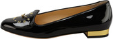 Thumbnail for your product : Charlotte Olympia Fashionably Late Patent Clock Face Slipper