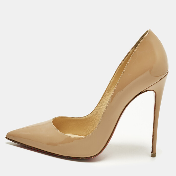Christian Louboutin So Kate Size 39.5 Blush Pink Patent Leather Pumps
