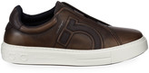 Thumbnail for your product : Ferragamo Men's Tasko Slip-On Leather Sneakers