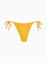 Thumbnail for your product : Topshop Crinkle High Leg Bikini Briefs - Mango
