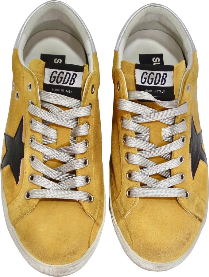 Golden Goose Yellow Leather Superstar Sneakers