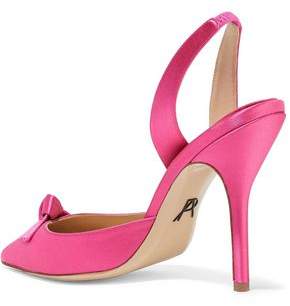 Paul Andrew Passion Knot Satin Slingback Pumps