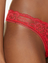Thumbnail for your product : La Perla Layla high-rise lace and mesh briefs