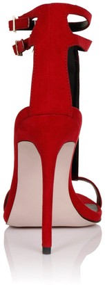 Little Mistress Footwear Red/Multi Stone T-bar Heel