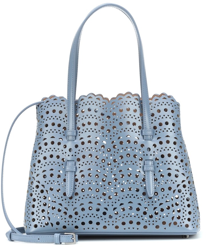 Alaia Mina 25 leather tote bag - ShopStyle