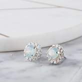 Iscah and Mimi Round Bridal Earrings 