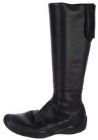 Thumbnail for your product : Prada Sport Leather Mid-Calf Boots Black Sport Leather Mid-Calf Boots