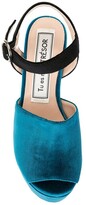 Thumbnail for your product : Tu es mon Trésor Velour Platform Sandals