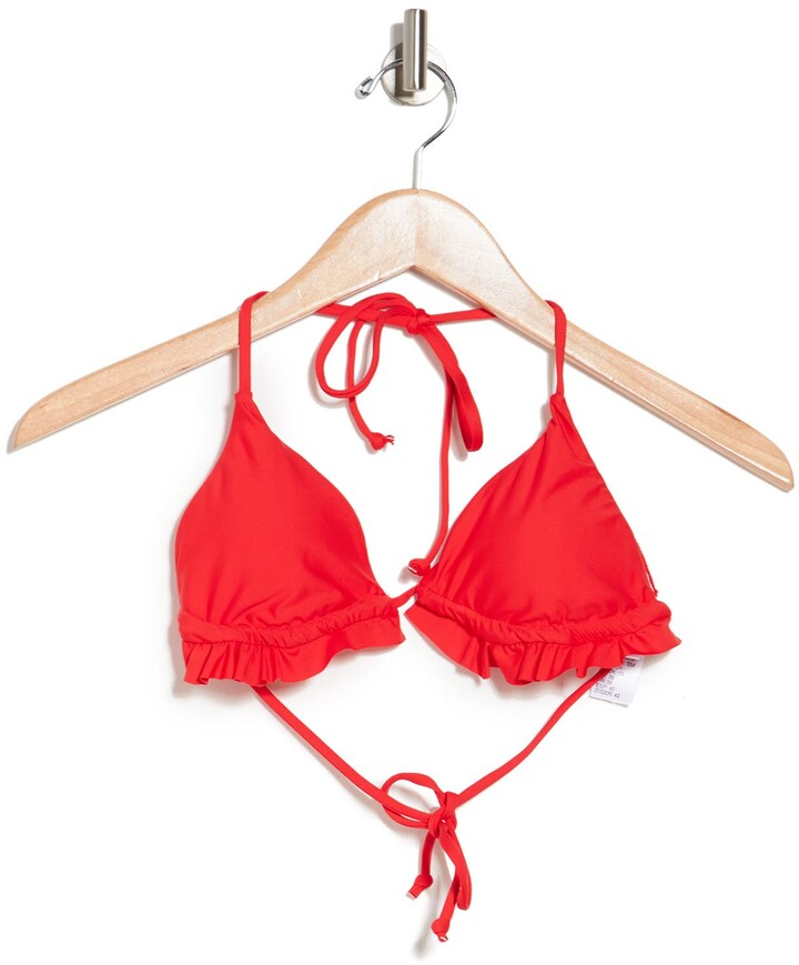 Vyb Ruffled Triangle Bikini Top - ShopStyle Two Piece Swimsuits