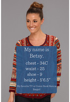 Thumbnail for your product : Lucky Brand Annabeth Mixed Print Top