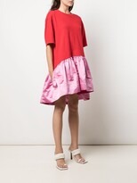 Thumbnail for your product : Cynthia Rowley Jersey Satin Combo Mini Dress