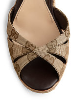 Thumbnail for your product : Gucci Penelope GG Canvas Espadrille Wedges