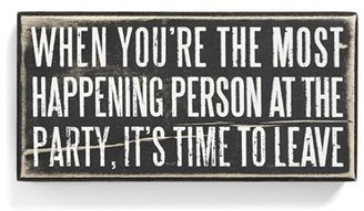 PRIMITIVES BY KATHY 'Time to Leave' Box Sign
