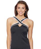 Thumbnail for your product : Nautica Soho Solids High Neck Tankini Top