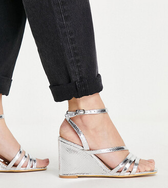 Silver Women's Wedges | Shop the world's largest collection of fashion |  ShopStyle UK