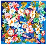 Thumbnail for your product : Ferragamo Nettare Floral Print Silk Scarf