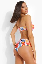 Thumbnail for your product : boohoo Large Floral Bandeau Bikini Set