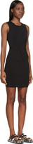 Thumbnail for your product : Alexander Wang Black Asymmetrical Fold Compact Dress